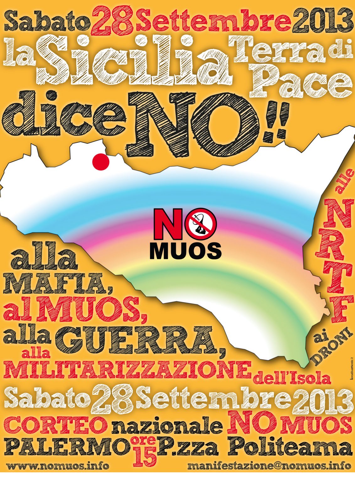 28 SETTEMBRE 2013 - Corteo Nazionale No Muos a Palermo  5