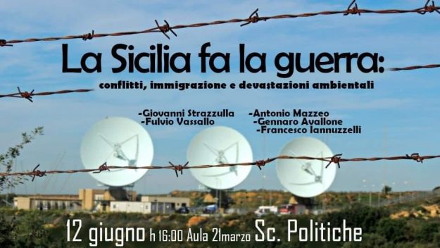 Locandina dell'evento La Sicilia Fa la Guerra per la smilitarizzazione della sicilia