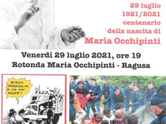 Maria Occhipinti - Non si passa. Centenario