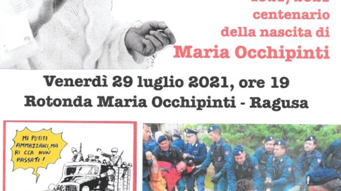 Maria Occhipinti - Non si passa. Centenario